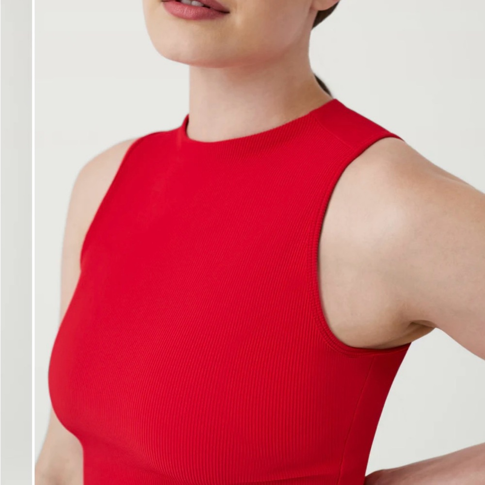 SPANX Red Crop Top